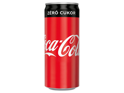 Üdítőital 0,33l Coca Cola Zero
