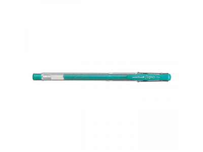 Zselés toll 0,5mm, Uni UM-100, írásszín zöld