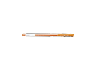 Zselés toll 0,5mm, Uni UM-100 FL, írásszín narancs