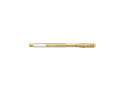 Zselés toll 0,5mm, Uni UM-100, írásszín arany