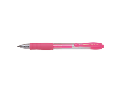 Zselés toll 0,7mm, nyomógombos Pilot G-2, írásszín rózsaszín